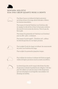 Gua Sha Cœur Quartz Rose à Dents -L:A Bruket Soldes Gua sha coeur quartz rose a dents FR